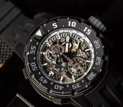 Richard Mille Replica Watch RM 025 Tourbillon Chronograph Diver Black